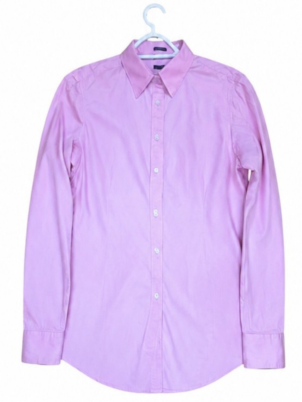 Talbots Petites Pink Stretch Button-Up Shirt Women's 16P Cotton Blend